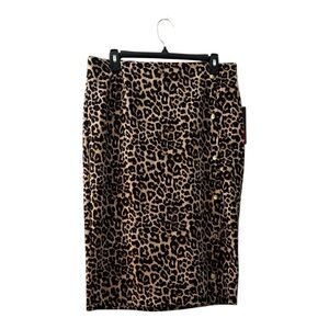 BOLD elements Leopard Print Pencil Skirt
